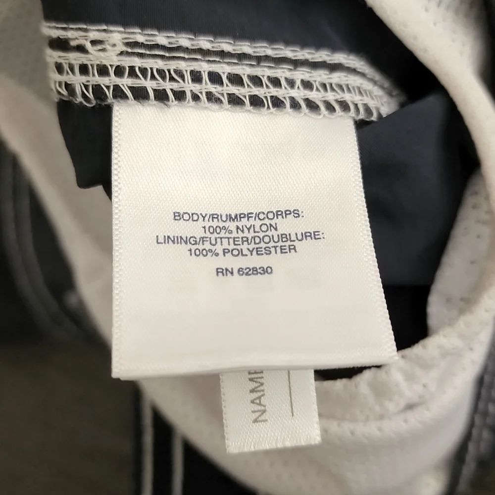 LANDS END Navy Board Shorts S 8 9 Swim Trunks Boys Cargo Short Hybrid